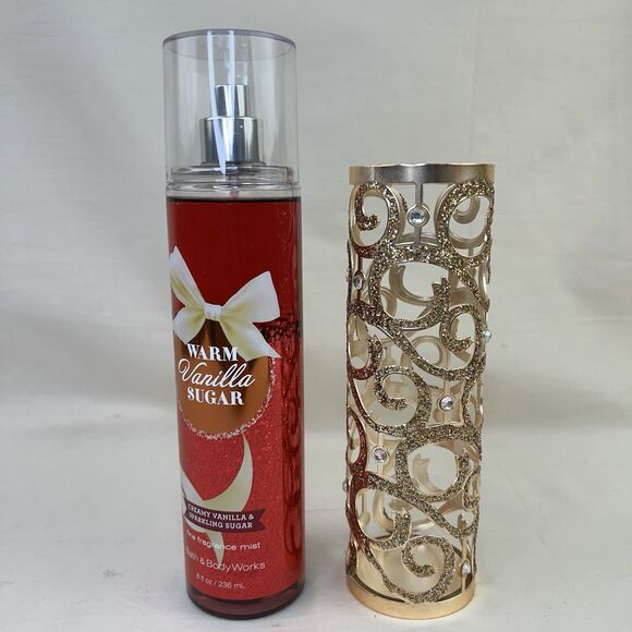 Bath & Body Works Warm Vanilla Sugar Fine Fragrance‎ Mist 8 oz Spray W Case New - Picture 1 of 5
